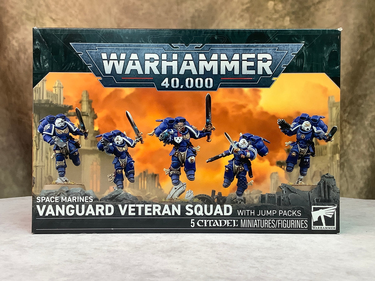 Miniatures - Warhammer - Space Marines - Vanguard Veteran Squad With Jump Packs