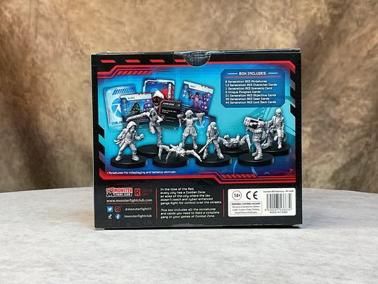 Miniatures – Cyberpunk RED: Combat Zone– Starter Gang– Generation Red