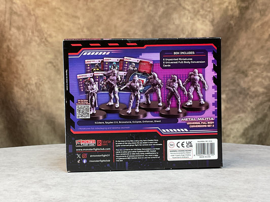 Miniatures – Cyberpunk RED: Combat Zone– Full Body Conversions- Metal Militia