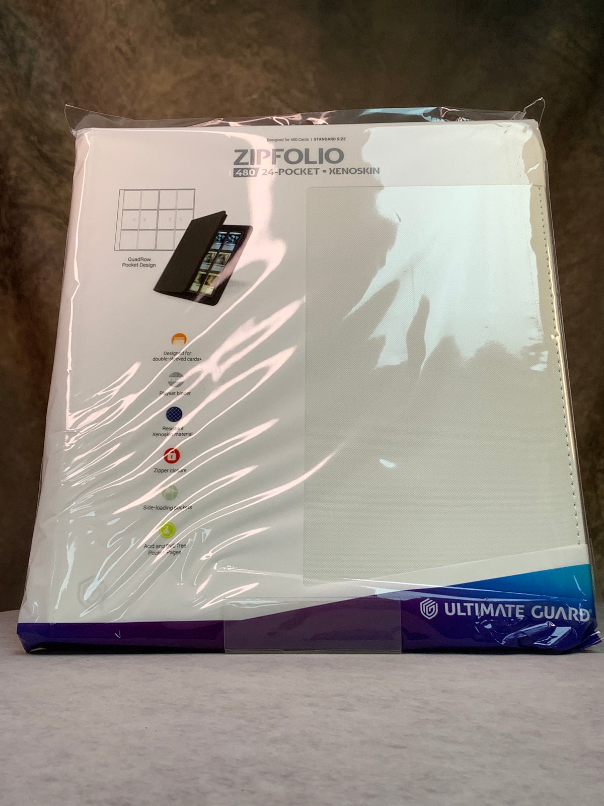 TCG - Ultimate Guard - 24 Pocket Zipfolio - 480 Cards - White
