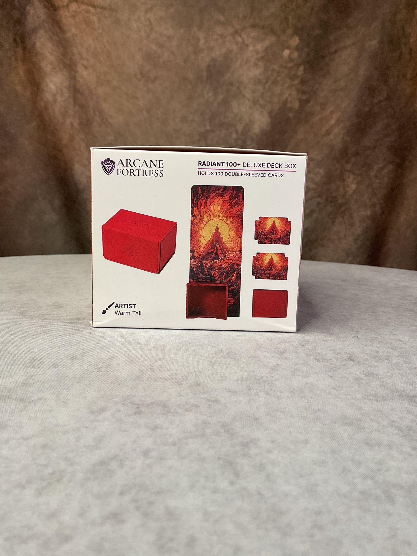 TCG - Arcane Fortress- Radiant 100+ Deluxe Stained Glass Burning Mountain