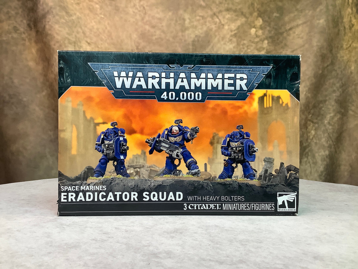 Miniatures - Warhammer - Space Marines - Eradicator Squad with Heavy Bolters