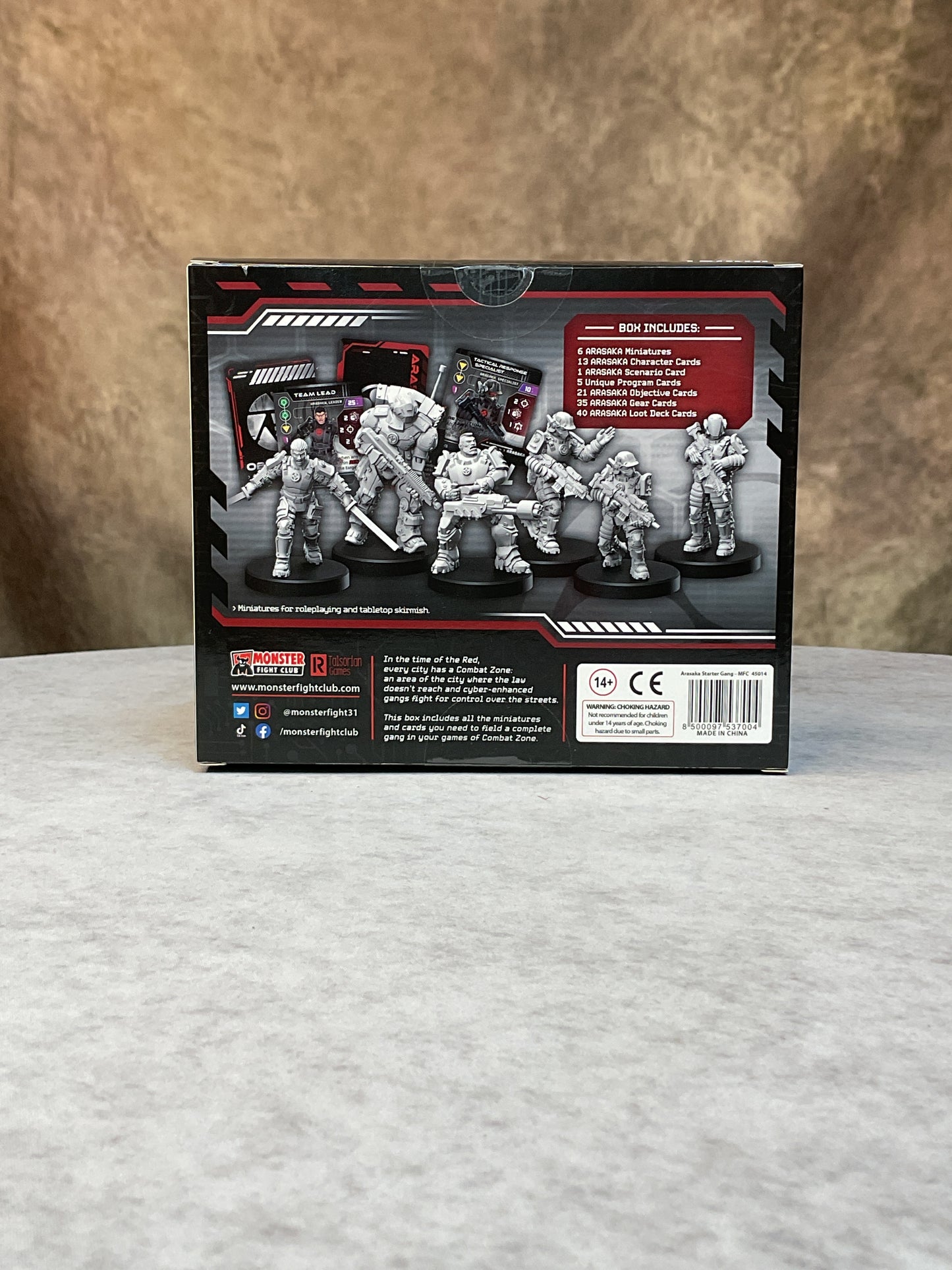 Miniatures – Cyberpunk Combat Zone Starter Gang- Arasaka