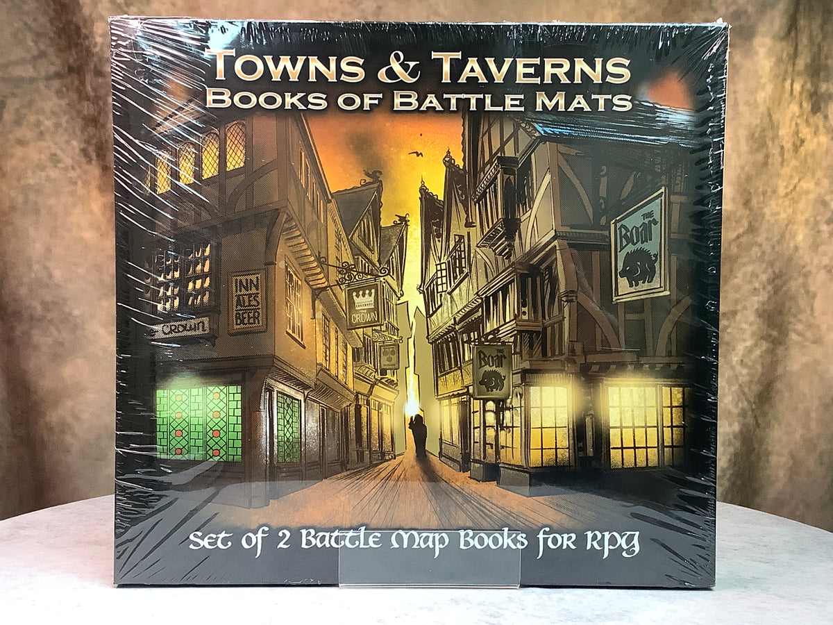 RPGs - Lake Battle Mats - 5e Compatible: Towns & Taverns Books of Battle Mats