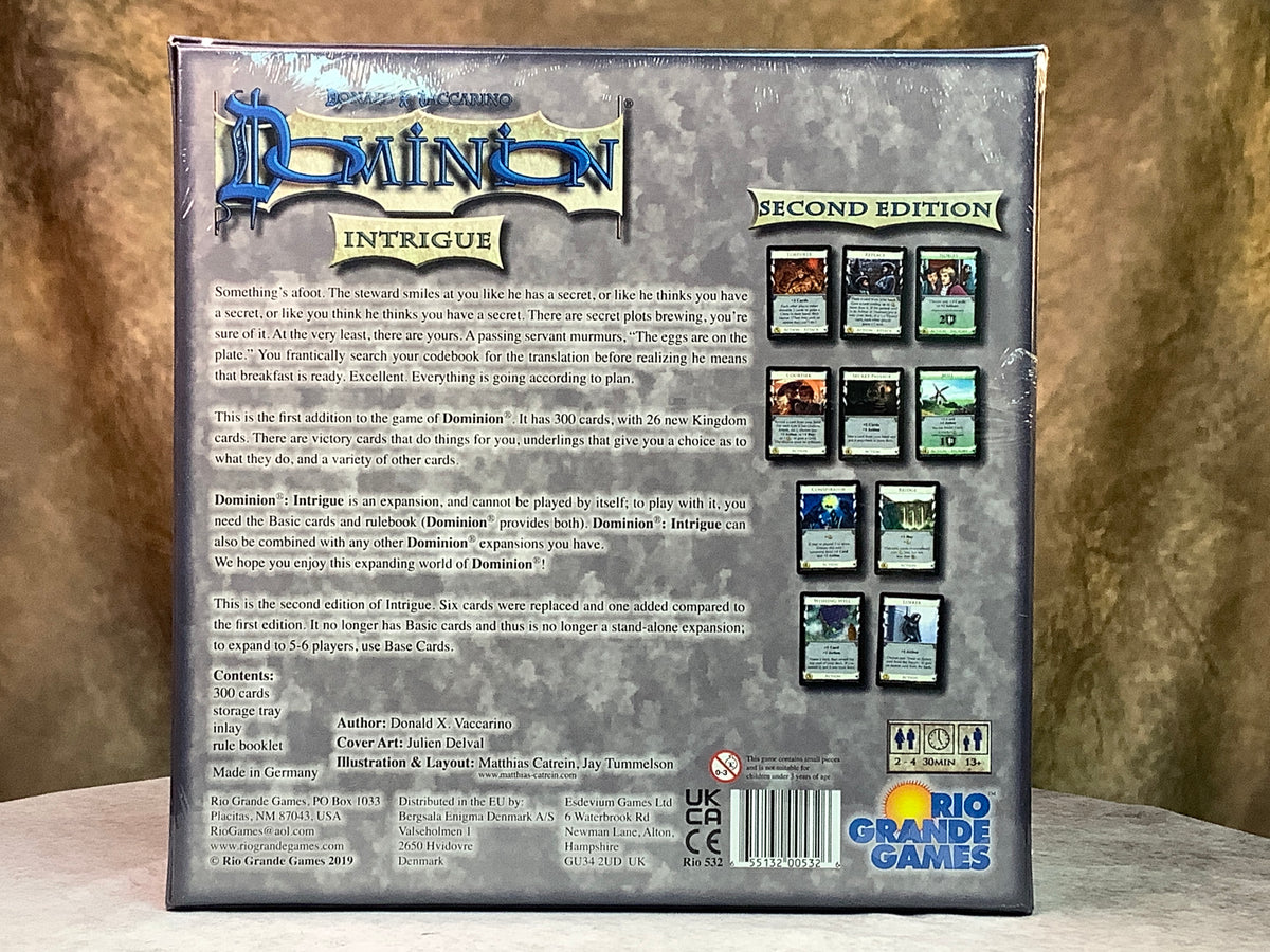 Board Game – Dominion  Expansion- Intrigue( 2nd Edition)