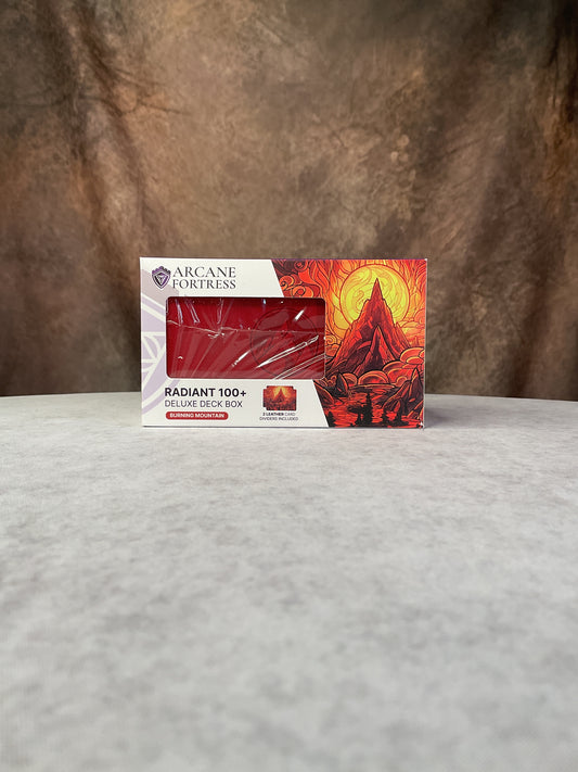 TCG - Arcane Fortress- Radiant 100+ Deluxe Stained Glass Burning Mountain