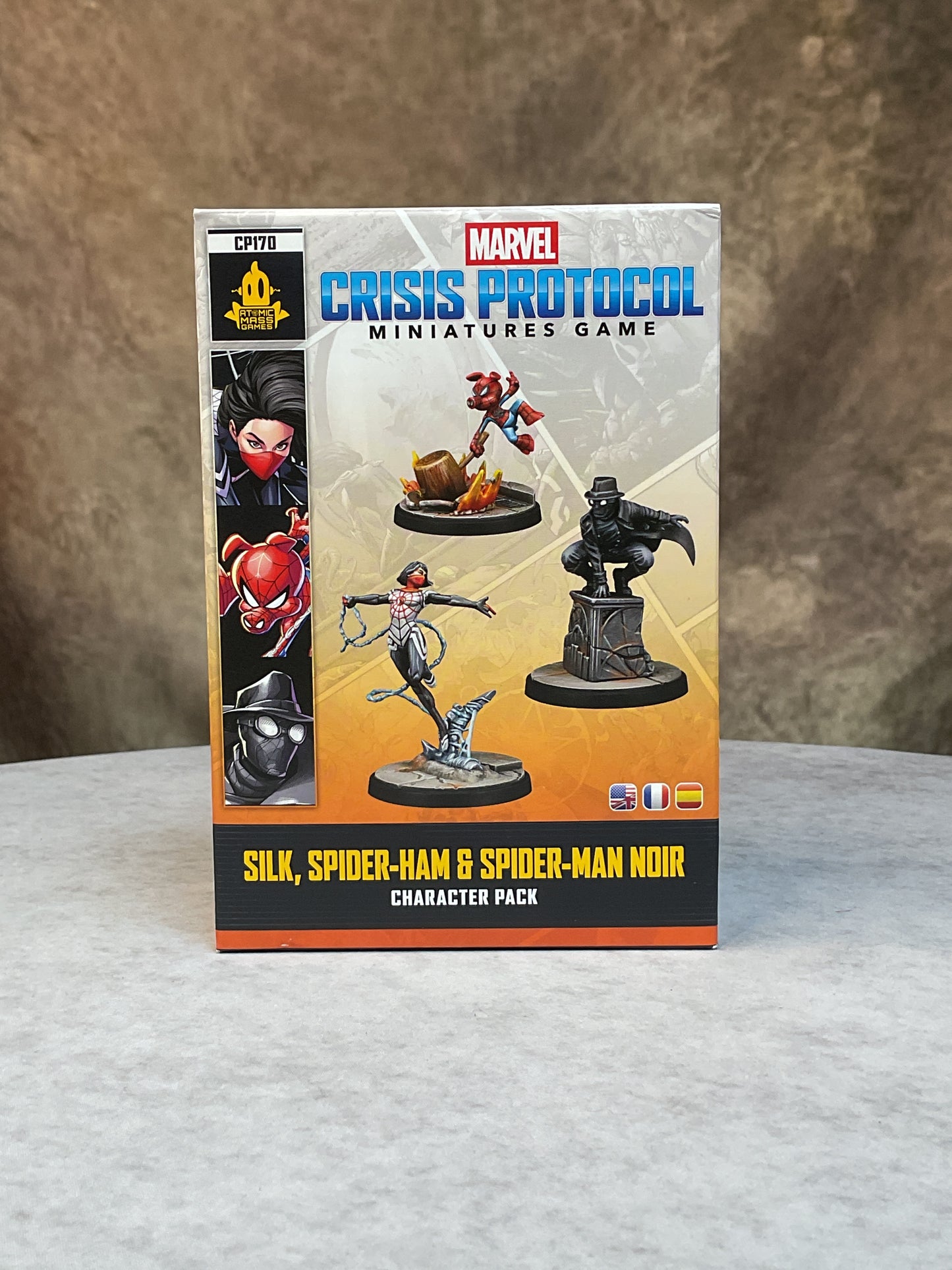 Miniatures – Marvel Crisis Protocol Miniatures Game-Silk, Spider-Ham & Spider-Man Noir