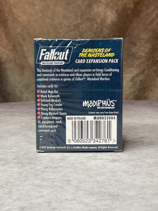 Miniatures - Fallout: Wasteland Warfare - Accessories: Denizens of the Wasteland Card Expansion Pack