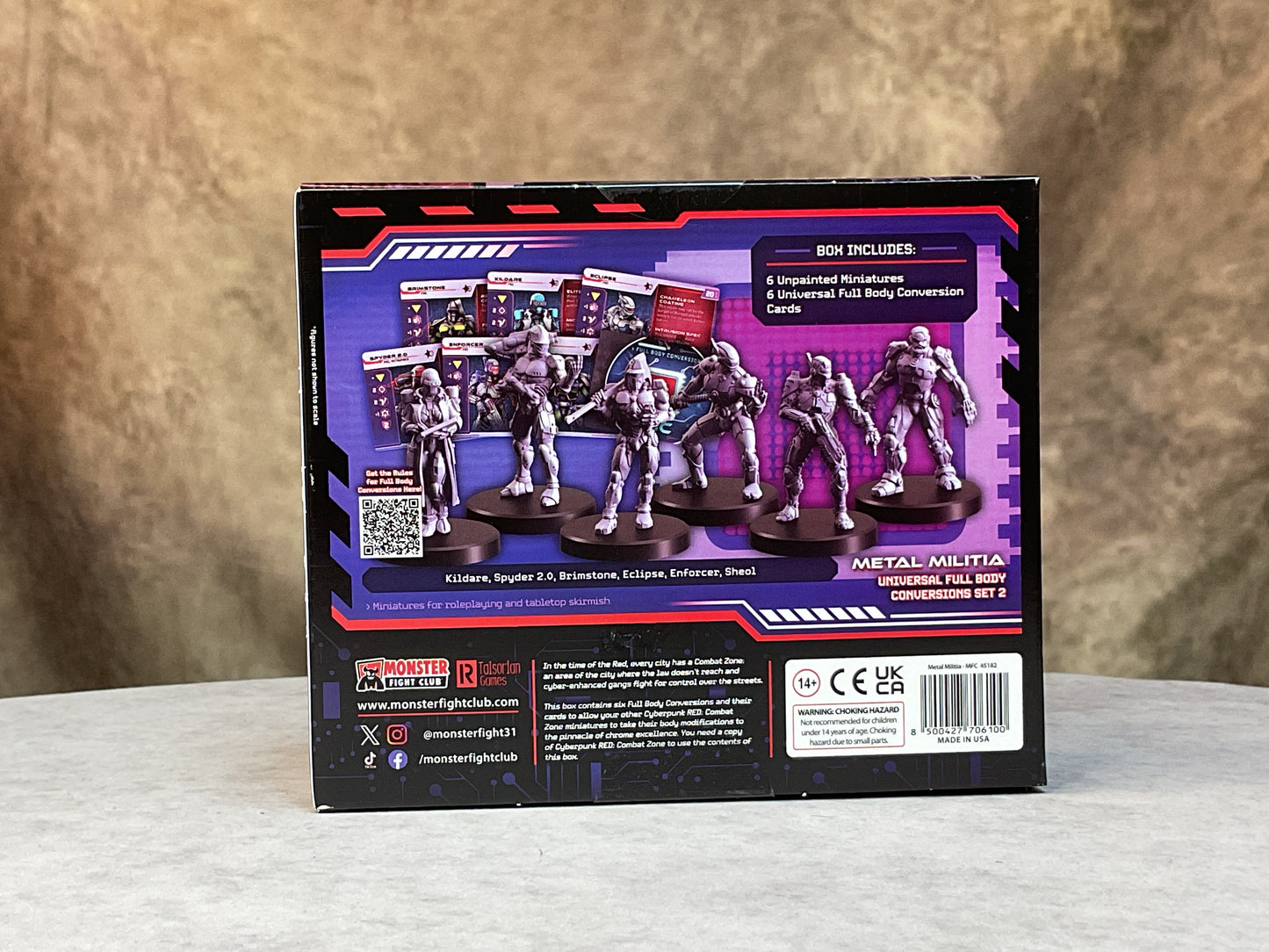 Miniatures – Cyberpunk RED: Combat Zone– Full Body Conversions- Metal Militia