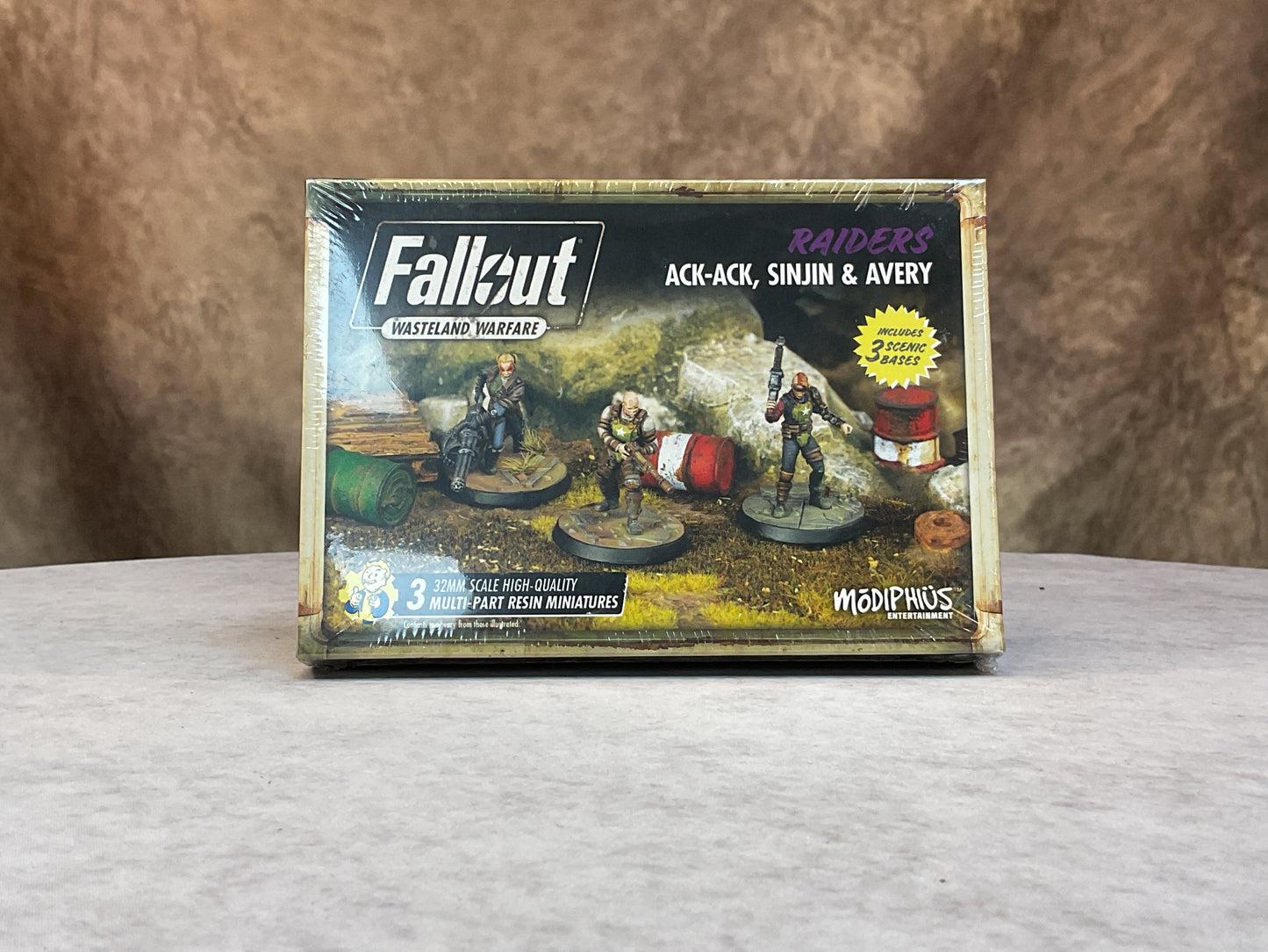 Miniatures - Fallout: Wasteland Warfare - Raiders - Ack-Ack, Sinjin, & Avery