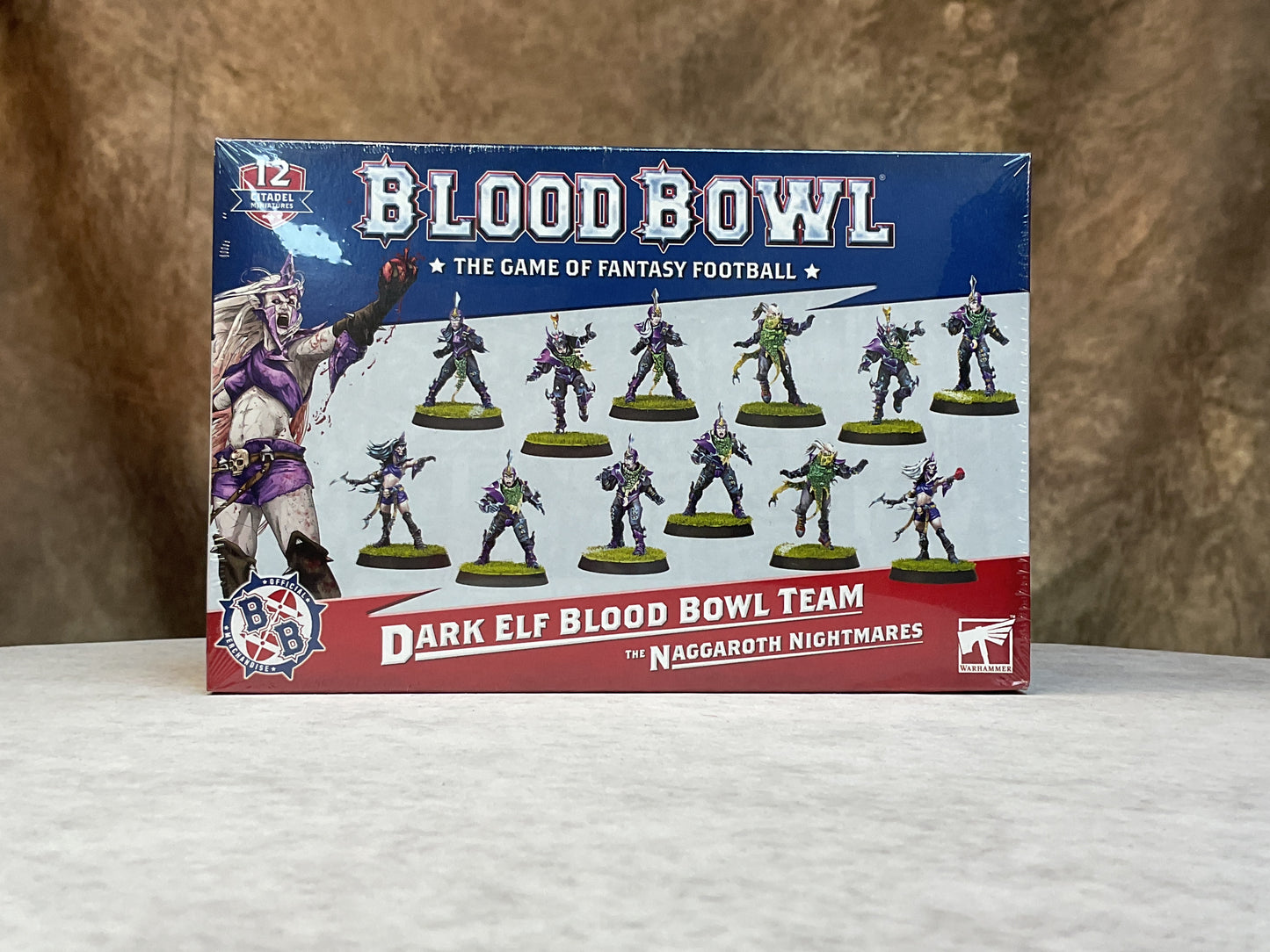 Miniatures - Warhammer - Bloodbowl- Dark Elf Team
