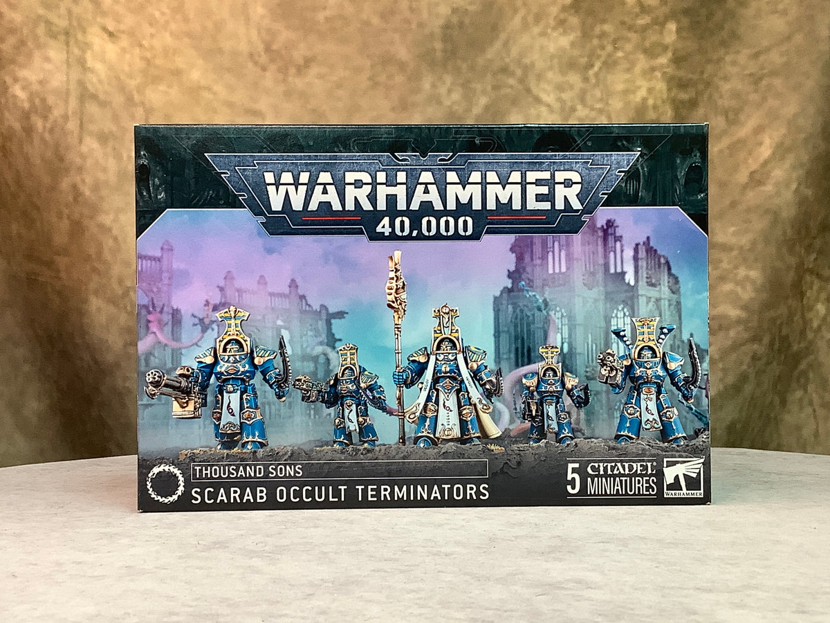 Miniatures - Warhammer 40K - Thousand Sons - Scarab Occult Terminators