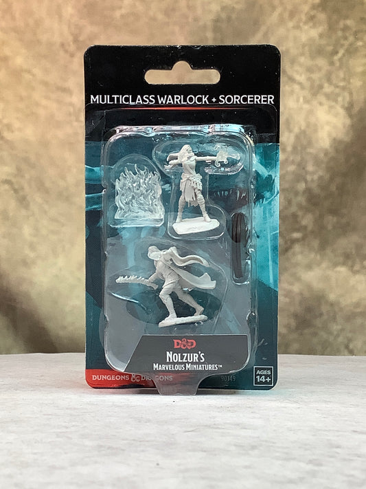 Miniatures – D&D Nolzur's Marvelous Miniatures: Unpainted Minis – Wave 13 - Multi-Class Warlock & Sorcerer