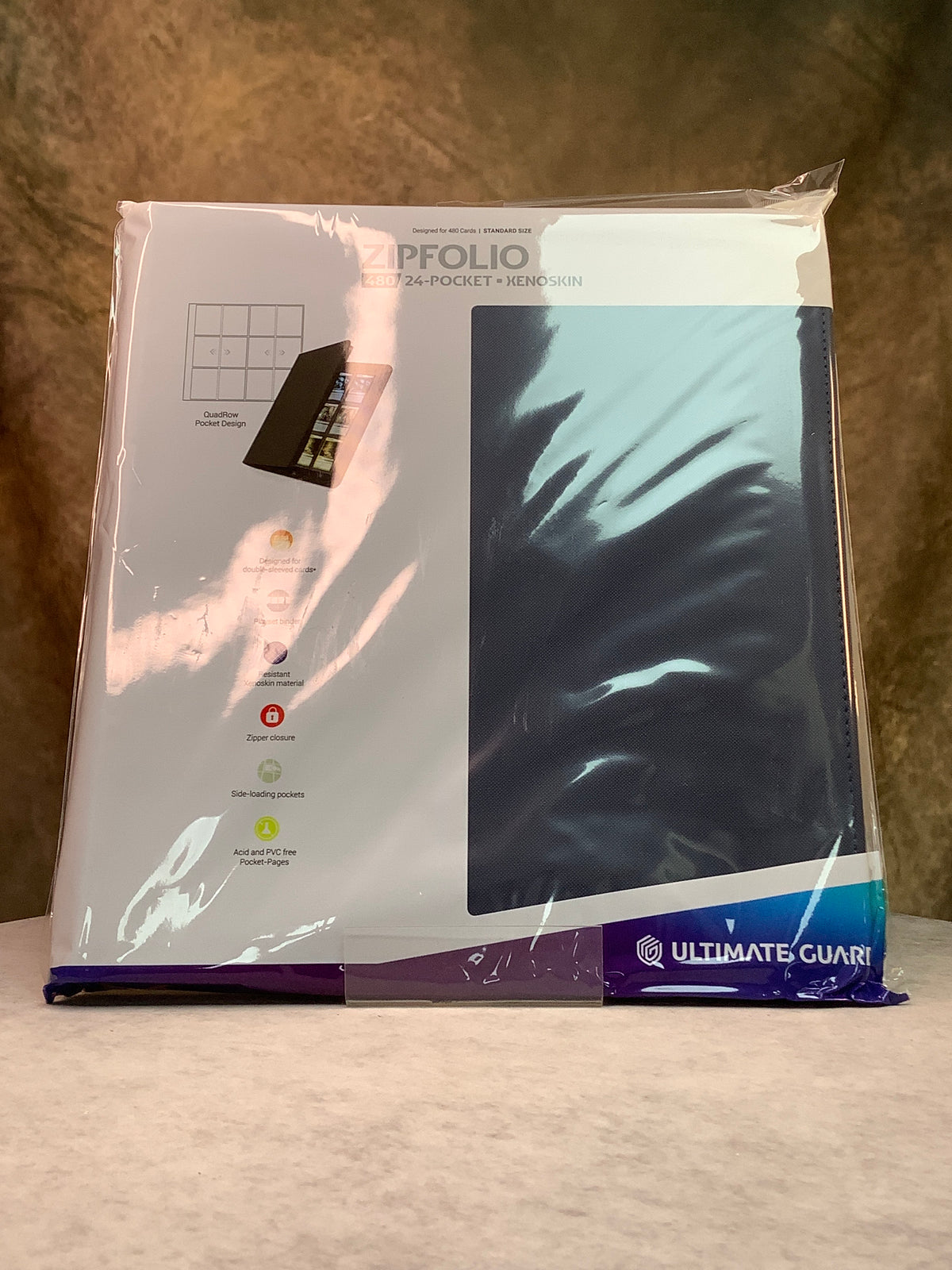 TCG - Ultimate Guard - 24 Pocket Zipfolio - 480 Cards - Dark Blue