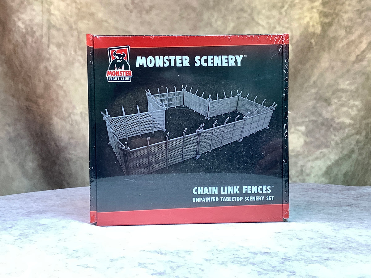Miniatures - Monster Fight Club - Monster Scenery- Chain Link Fences