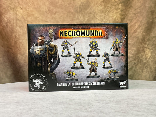 Miniatures - Warhammer -Necromunda Skirmish- Palanite Enforcer Captains & Sergeants