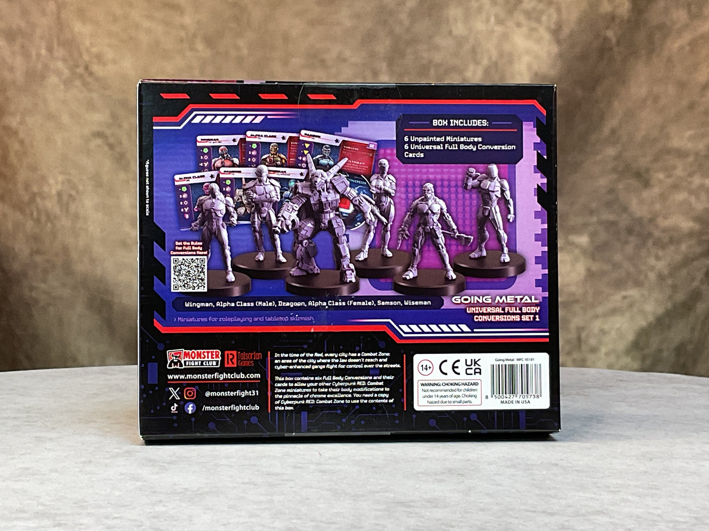 Miniatures – Cyberpunk RED: Combat Zone– Starter Gang– Going Metal
