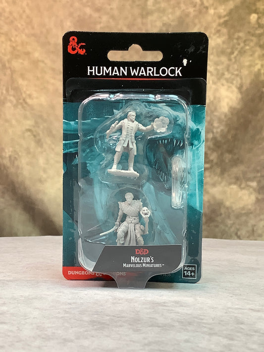 Miniatures – D&D Nolzur's Marvelous Miniatures: Unpainted Minis– Wave 10 – Male Human Warlock