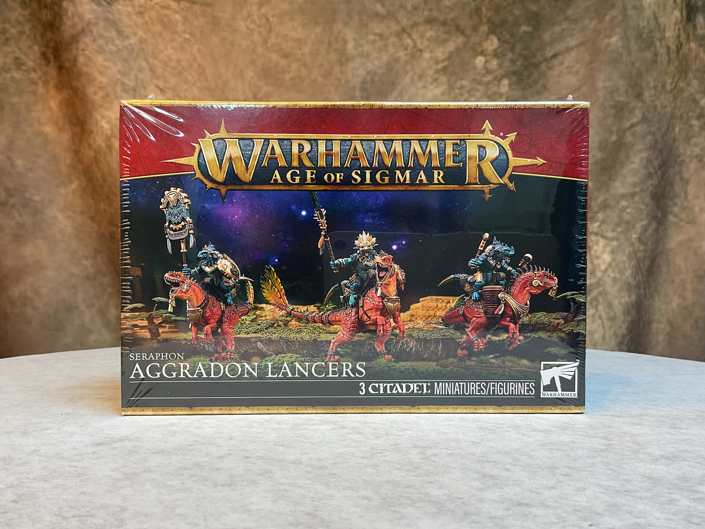 Miniatures - Warhammer - Seraphon – Aggradon Lancers
