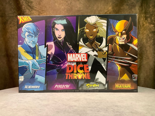 Board Game – Dice Throne – Iceman, Psylocke, Storm, Wolverine
