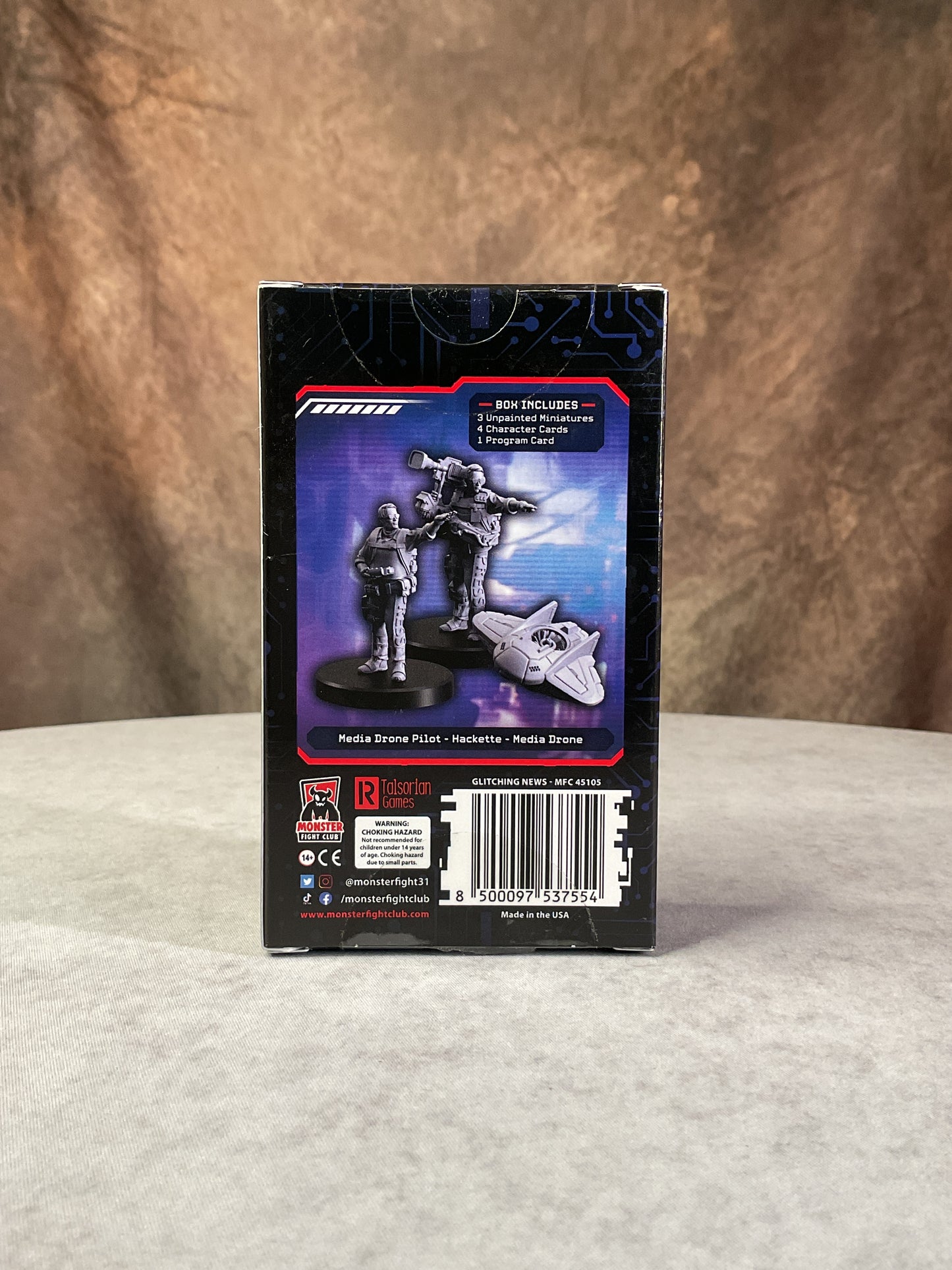 Miniatures - Monster Fight Club - Cyberpunk: Combat Zone Glitching News Expansion