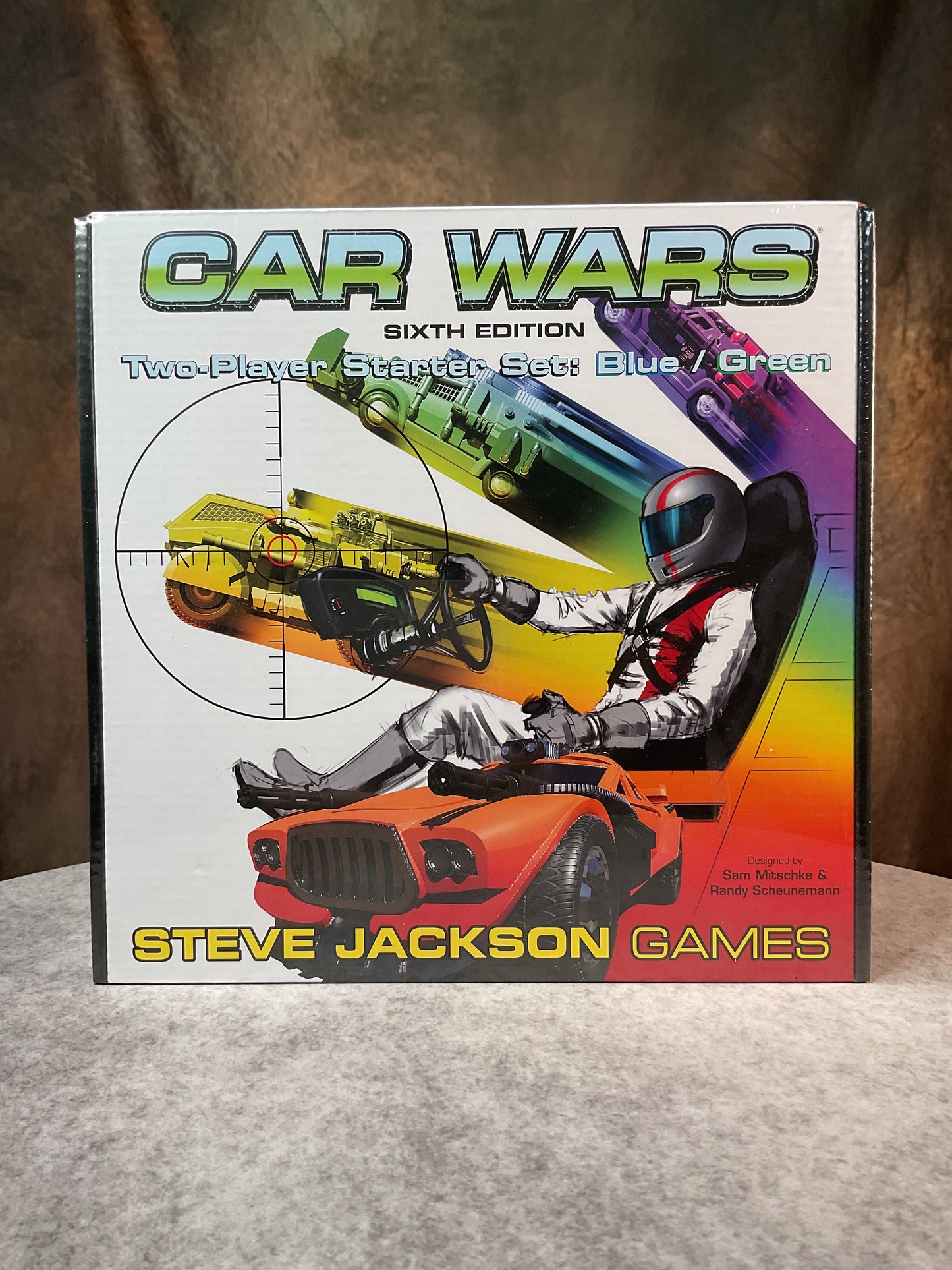 Board Game – Car Wars (6E) – 2-Player Starter Set – Blue/Green