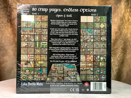 RPGs - Lake Battle Mats - 5e Compatible: Towns & Taverns Books of Battle Mats