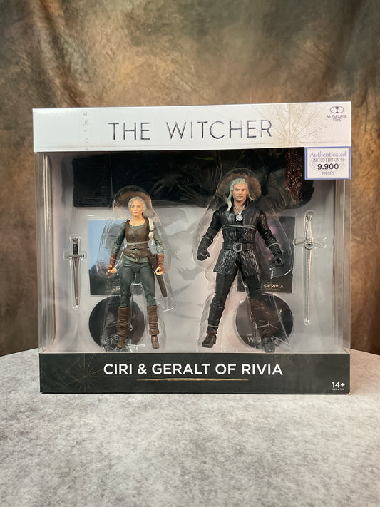Figures – The Witcher (Netflix) – Action Figure Set – Ciri & Geralt (2-Pack)