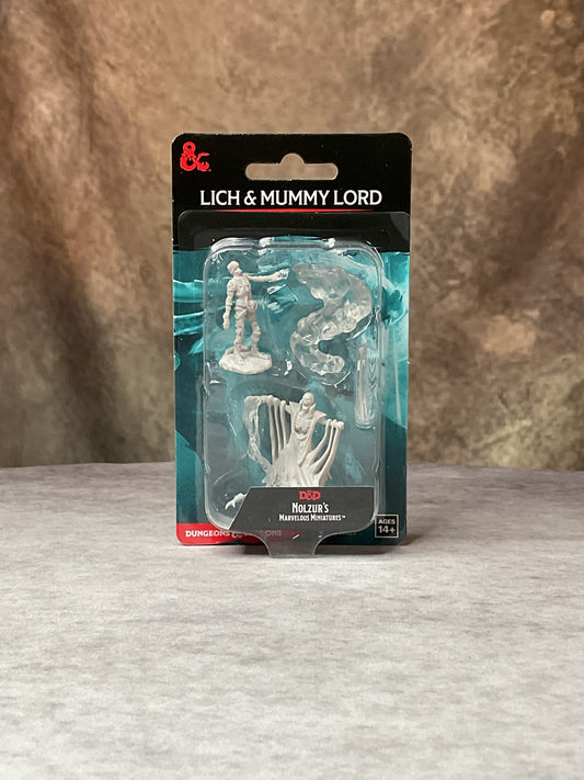 Miniatures – D&D Nolzur's Marvelous Miniatures: Unpainted Minis– Wave 11– Lich & Mummy Lord