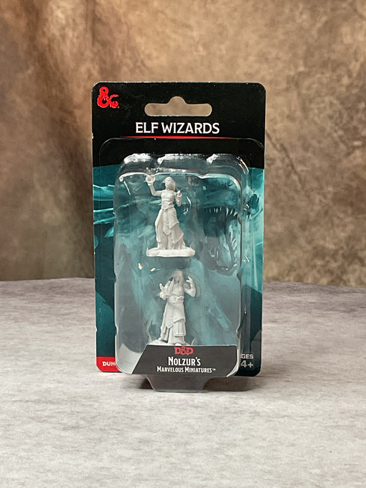 Miniatures – D&D Nolzur's Marvelous Miniatures: Unpainted Minis– Wave 22– Elf Wizards