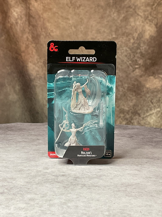 Miniatures – D&D Nolzur's Marvelous Miniatures: Unpainted Minis– Wave 12– Female Elf Wizard