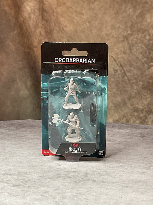 Miniatures – D&D Nolzur's Marvelous Miniatures: Unpainted Minis– Wave 13– Orc Barbarian Female