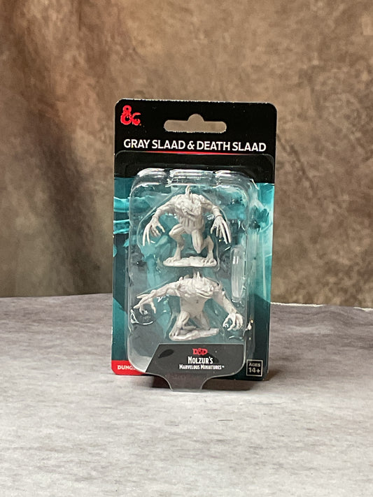 Miniatures – D&D Nolzur's Marvelous Miniatures: Unpainted Minis– Wave 5– Gray Slaad & Death Slaad