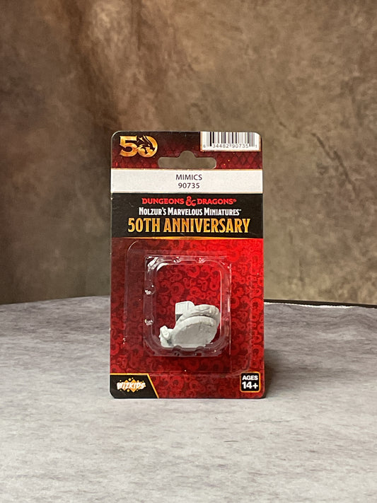 Miniatures – D&D Nolzur's Marvelous Miniatures: Unpainted Minis– 50th Anniversary– Mimics, Limited Edition