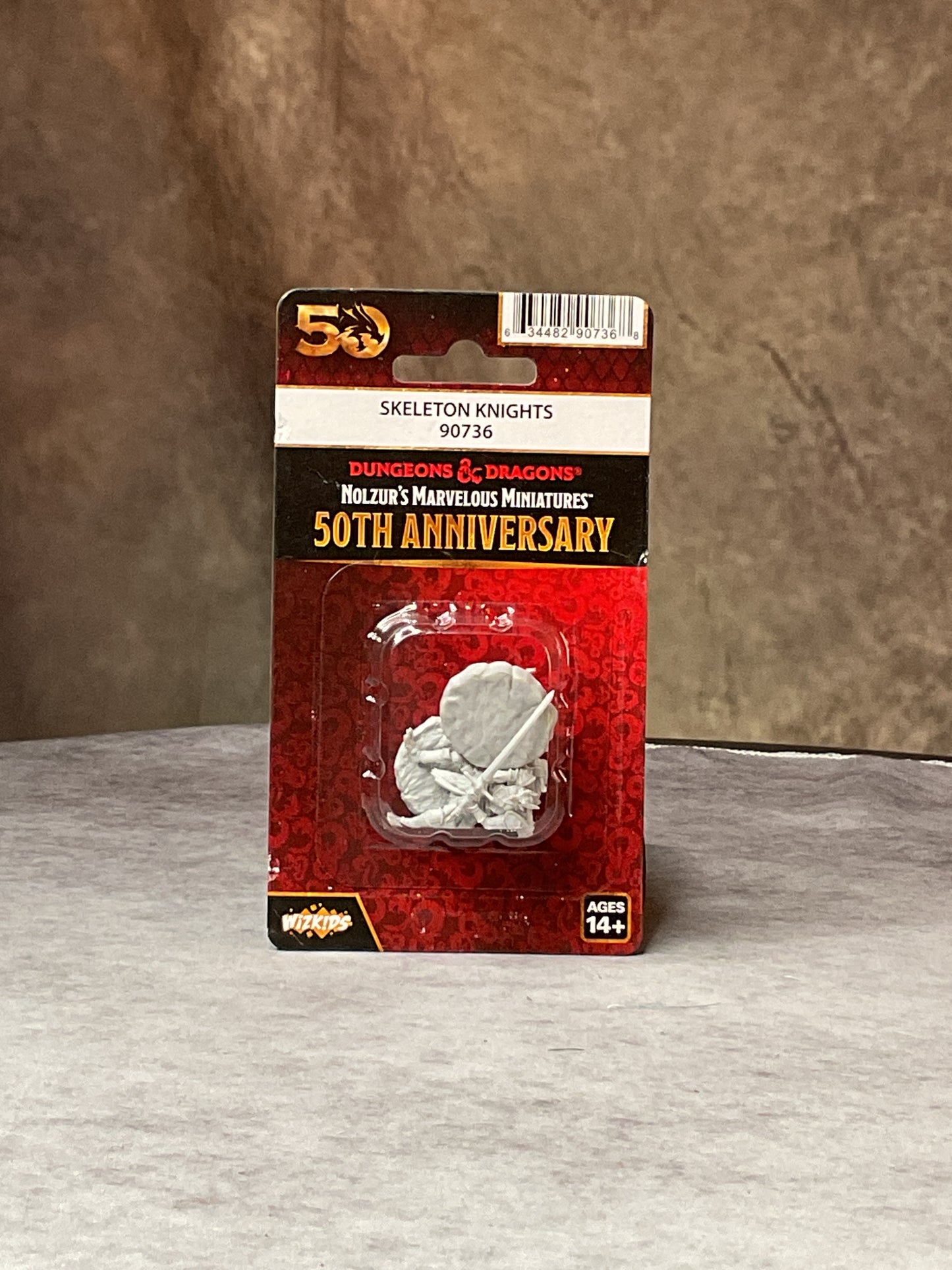 Miniatures – D&D Nolzur's Marvelous Miniatures: Unpainted Minis– 50th Anniversary– Skeleton Knights, Limited Edition