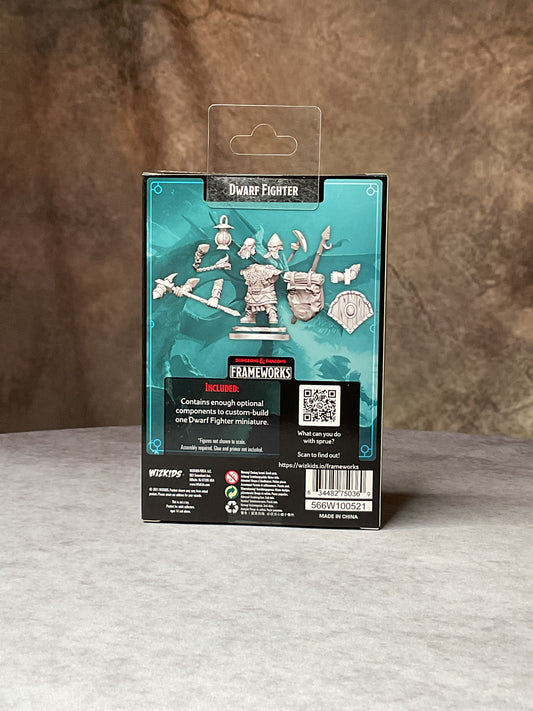 Miniatures – D&D Frameworks: Wave 1– Dwarf Fighter Male