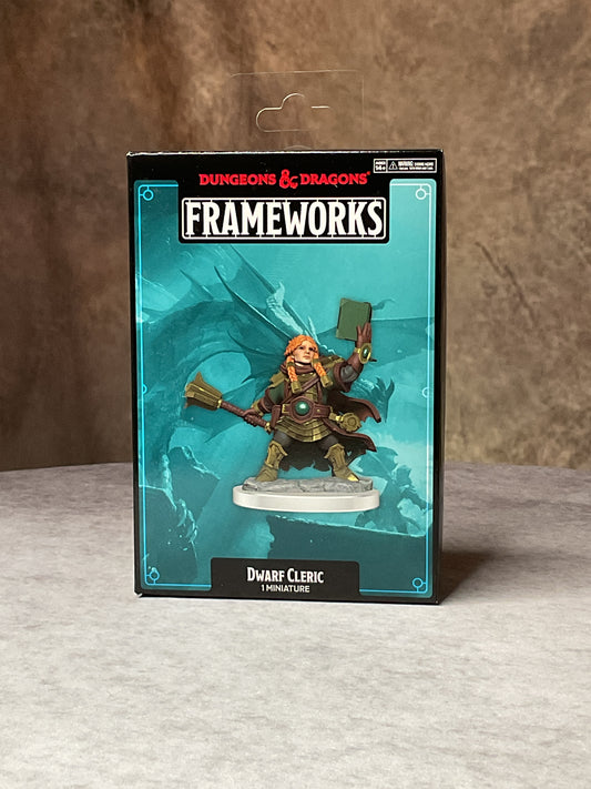 Miniatures – D&D Frameworks: Wave 1– Dwarf Cleric Female