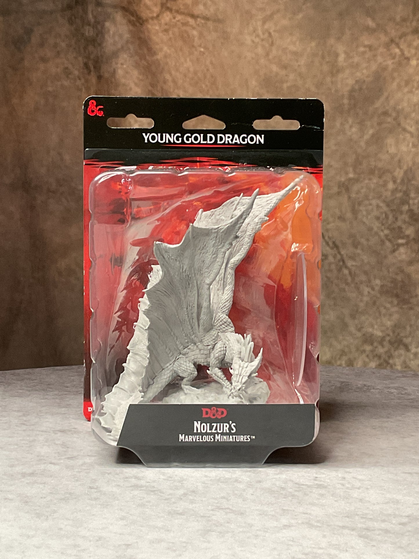 Miniatures – D&D Nolzur's Marvelous Miniatures: Unpainted Minis– Wave 11– Young Gold Dragon