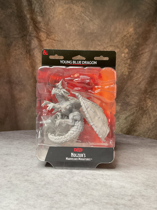 Miniatures – D&D Nolzur's Marvelous Miniatures: Unpainted Minis– Wave 8– Young Blue Dragon