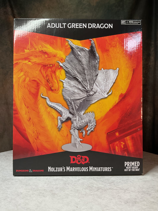 Miniatures – D&D Nolzur's Marvelous Miniatures: Unpainted Minis– Adult Green Dragon