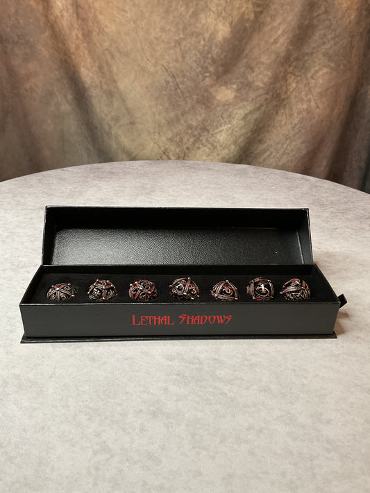 RPG – Lethal Shadows – Dragon’s Blood Dice Set (Hidden)