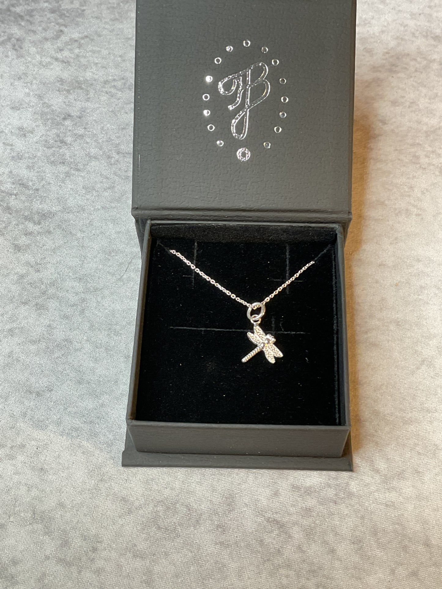 Jewelry – JK Bush Jewelers – Silver Dragonfly Necklace