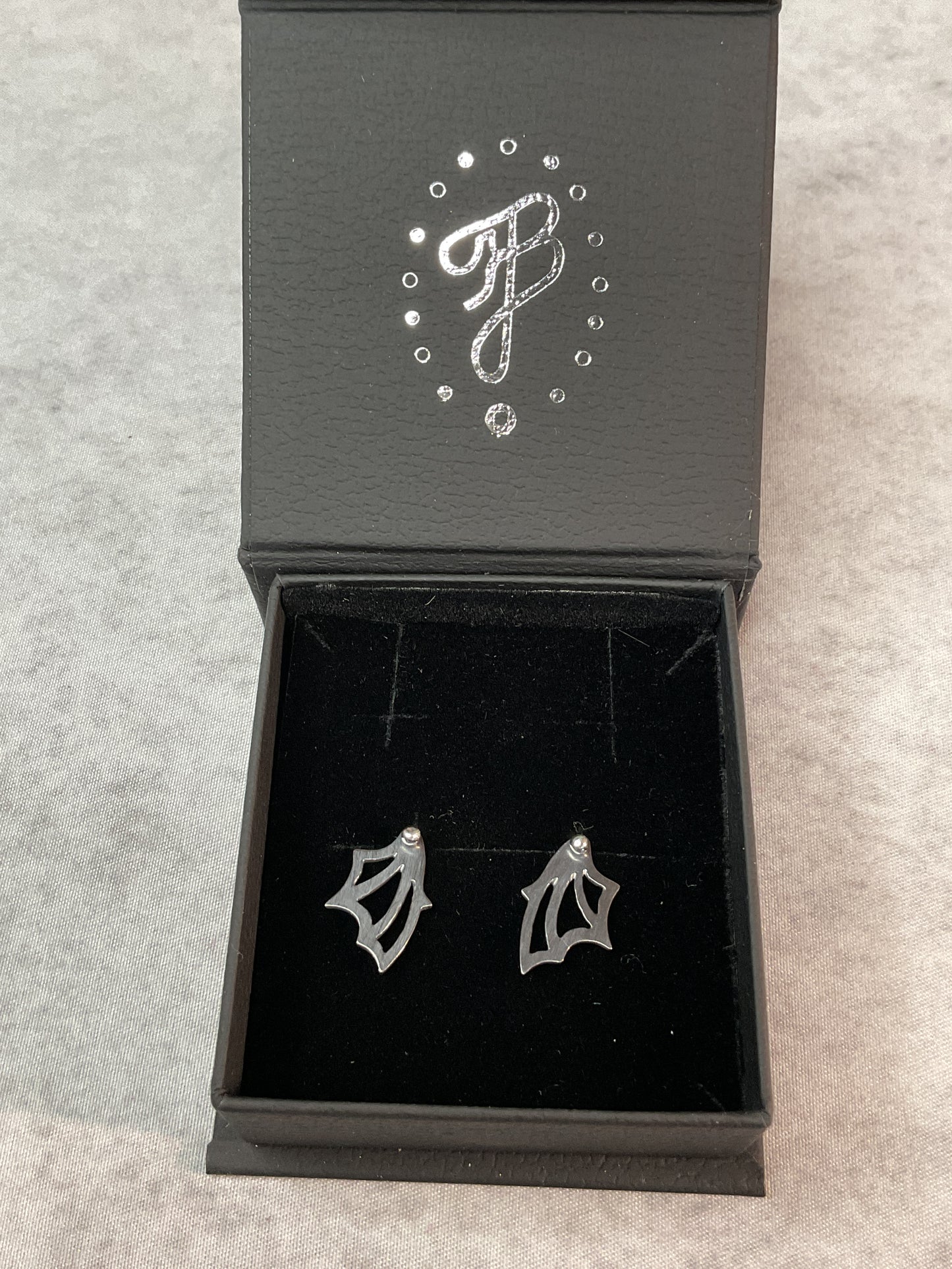 Jewelry – JK Bush Jewelers – Silver Batwing Earrings