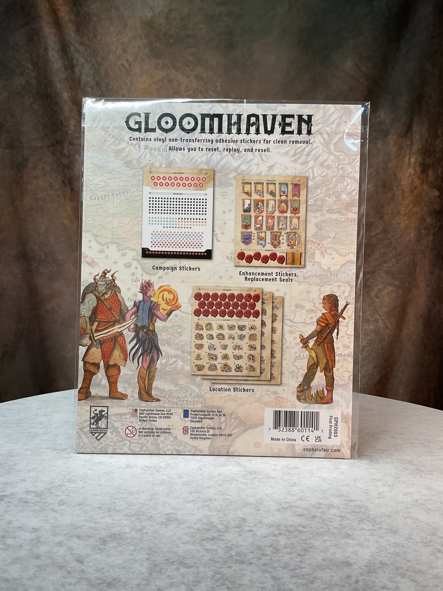 Board Game – Gloomhaven – Removable Stickers (2e)