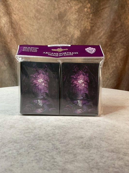 TCG - Arcane Fortress - Standard Matte Art Stained Glass Decaying Swamp Sleeves 100ct